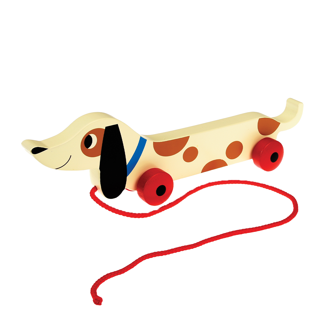 CHARLIE THE SAUSAGE DOG WOODEN PULL TOY | None-Web-front