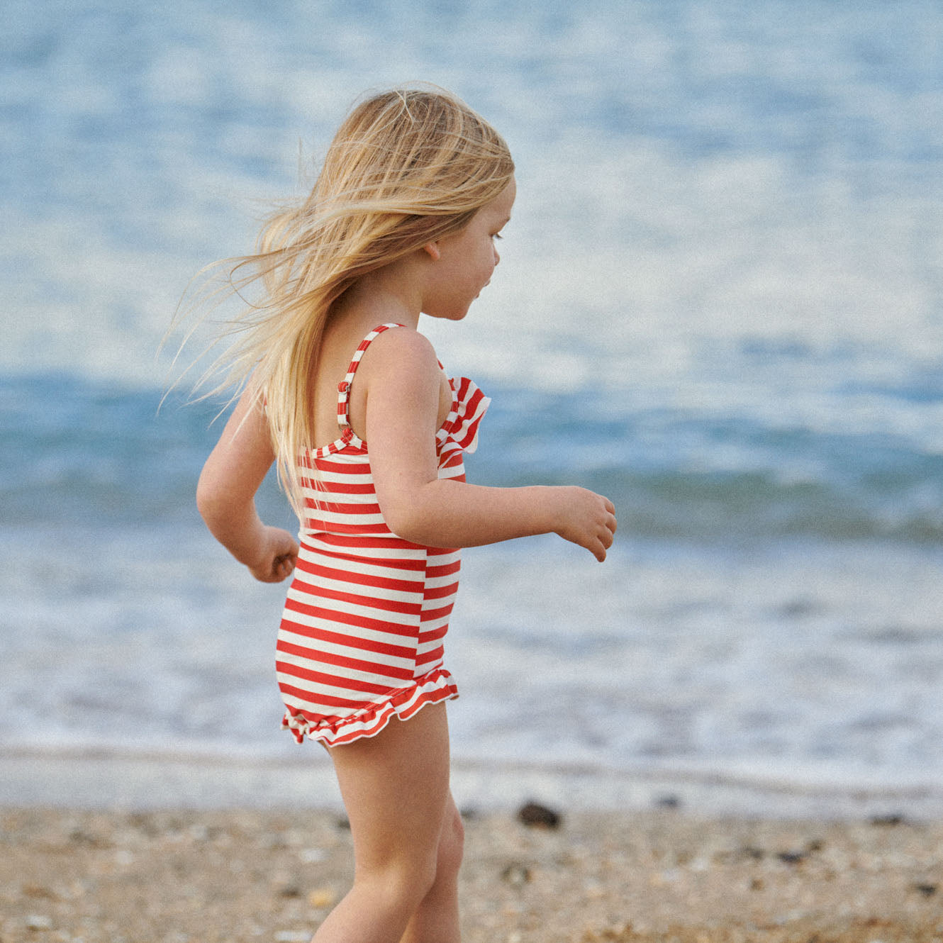 FRILL SWIMSUIT | Red Sea Stripe-Web-hover
