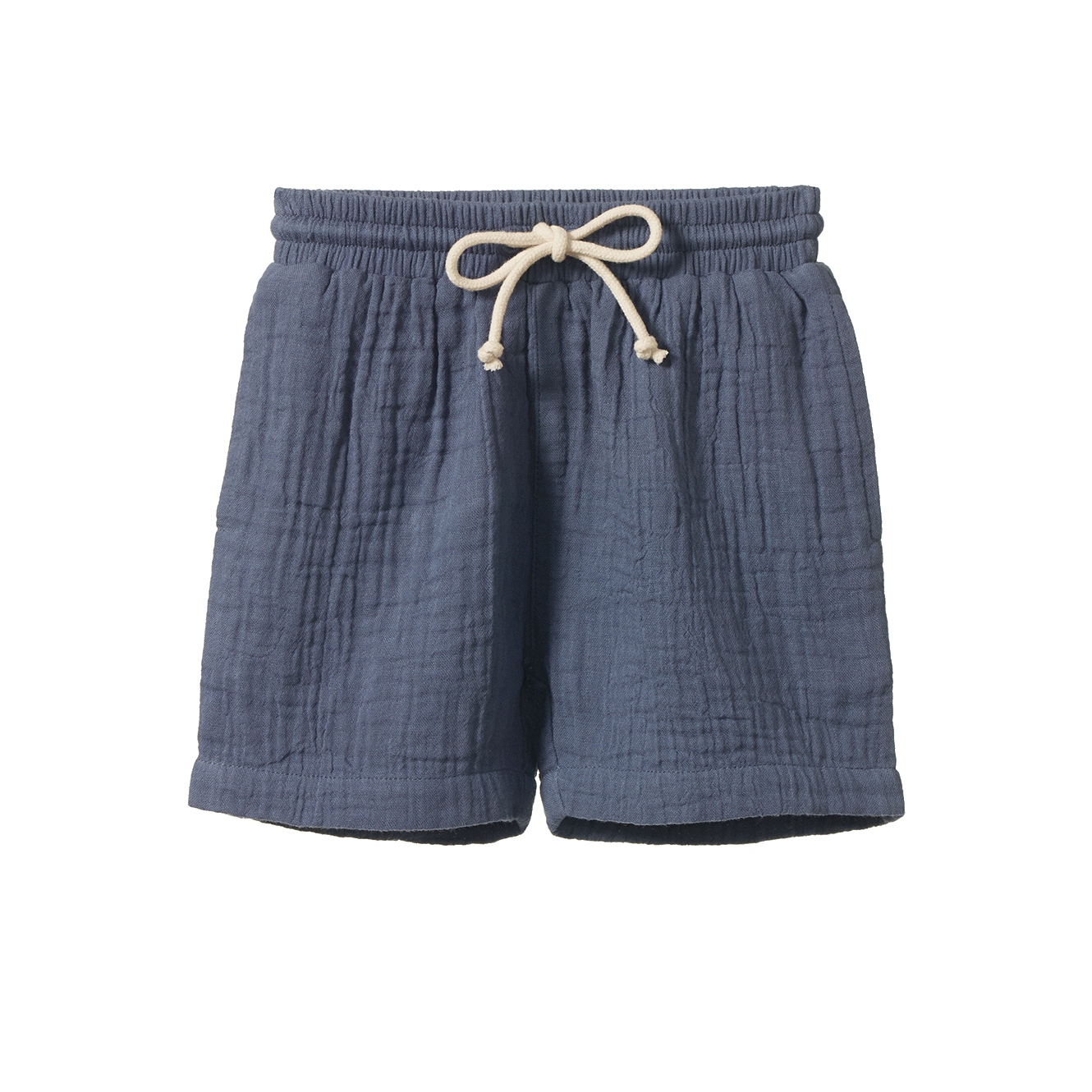 JAMES SHORTS MUSLIN | Vintage Indigo-Web-front