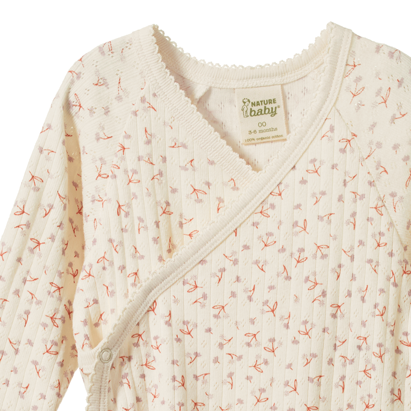 KIMONO STRETCH & GROW POINTELLE | Dandelion Print-Extra Img - 1