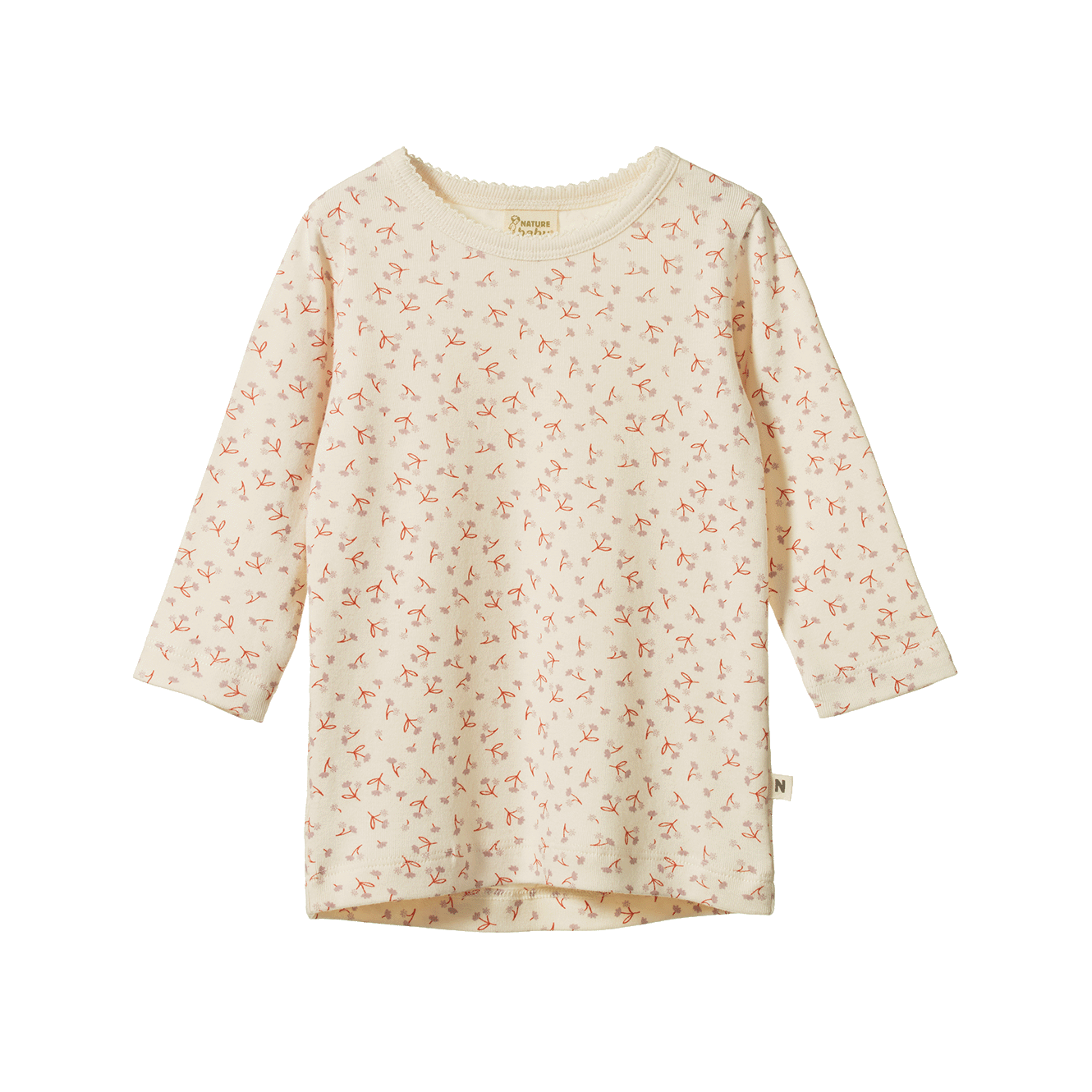 LONG SLEEVE CLOUD TEE | Dandelion Print-Web-front