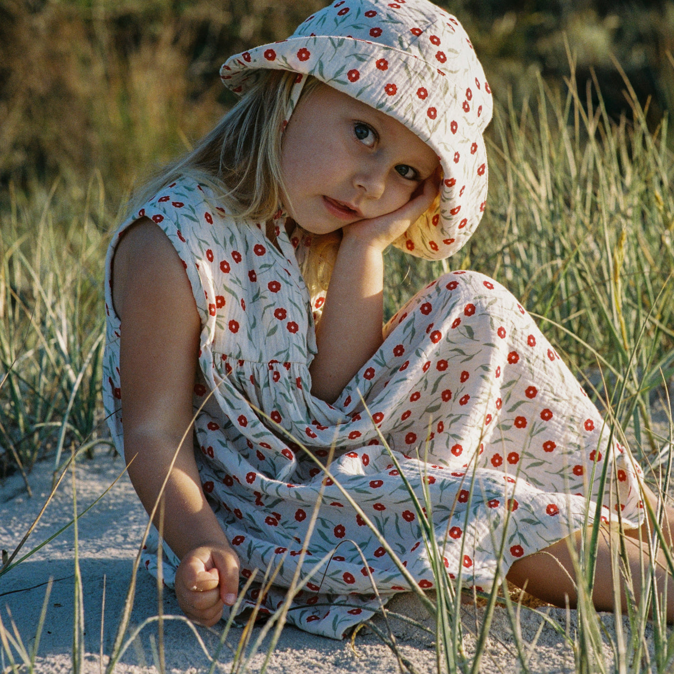 MUSLIN SUNHAT | Joiette Print-Extra Img - 2