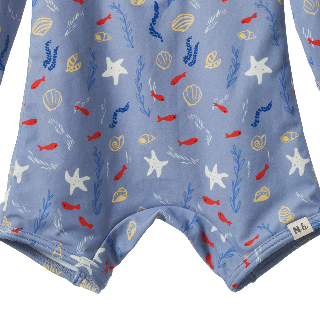 ONE PIECE BATHING TRUNKS | Blue Snorkel Print-Extra Img - 5