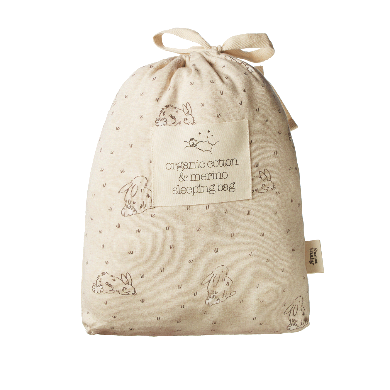 ORGANIC COTTON & MERINO SLEEPING BAG | Bramble Burrow Sleep Print-Extra Img - 3