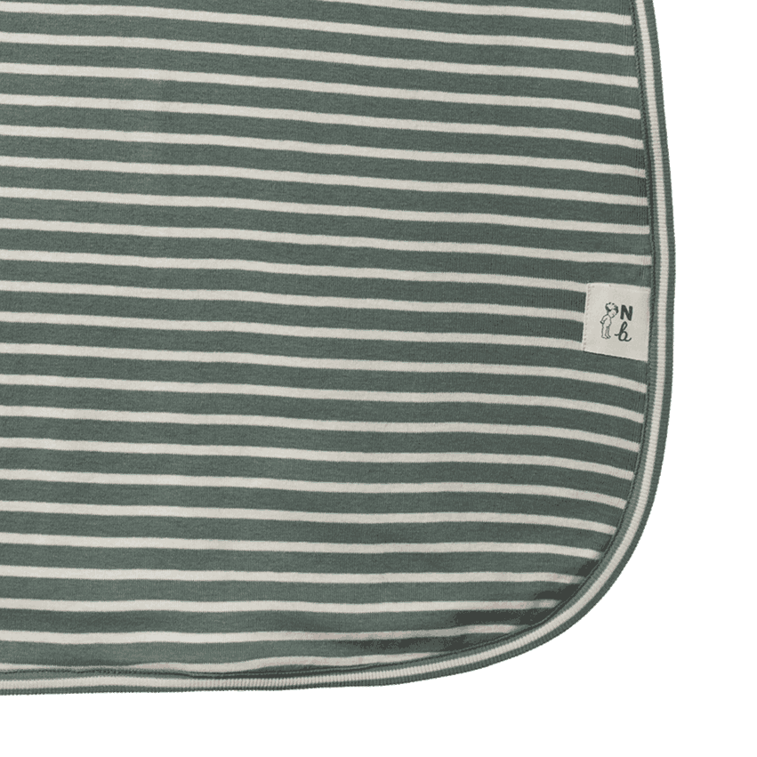 ORGANIC COTTON & MERINO SLEEPING BAG | Nettle Twin Stripe-Extra Img - 3