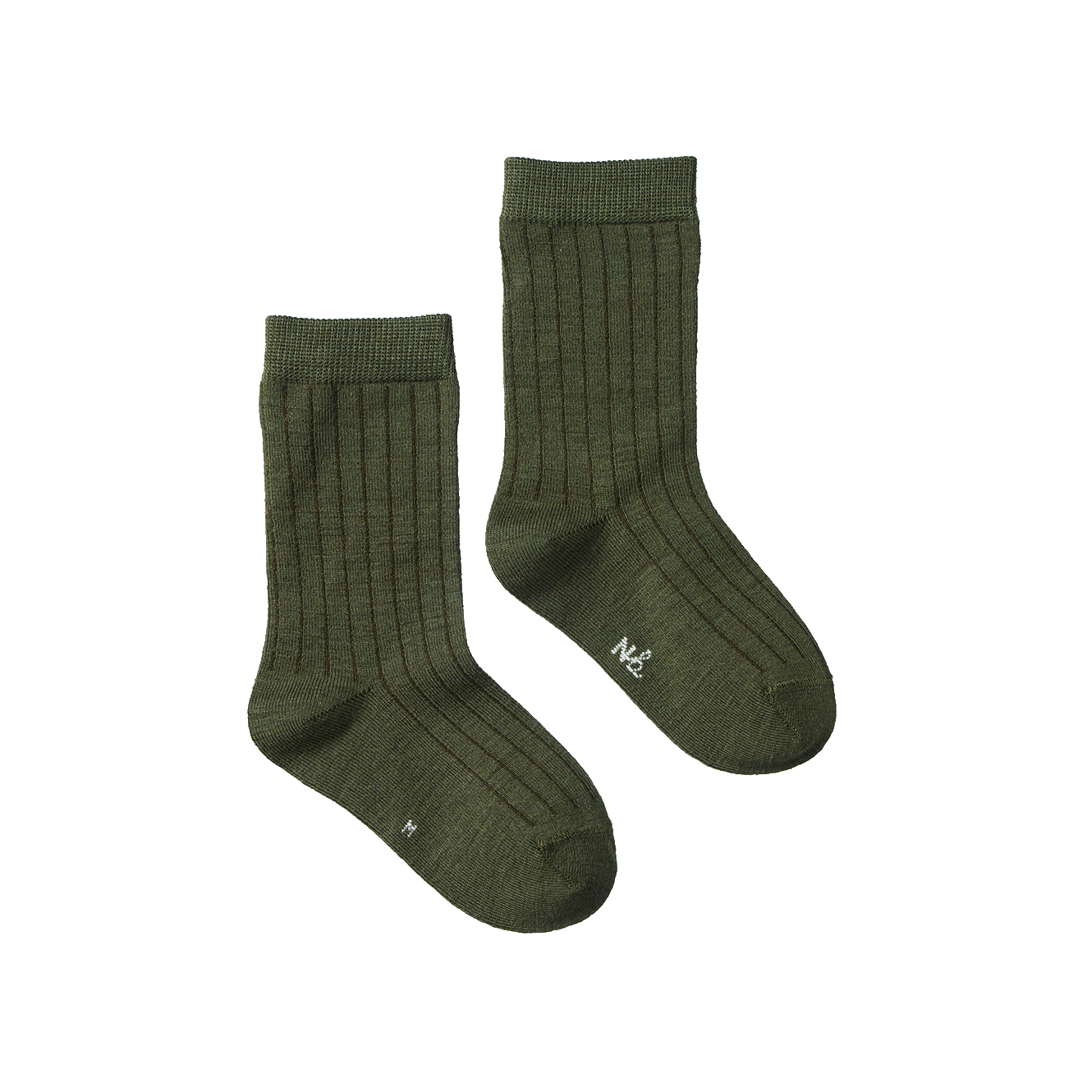 ORGANIC WOOL RIB SOCKS | Thyme-Web-front