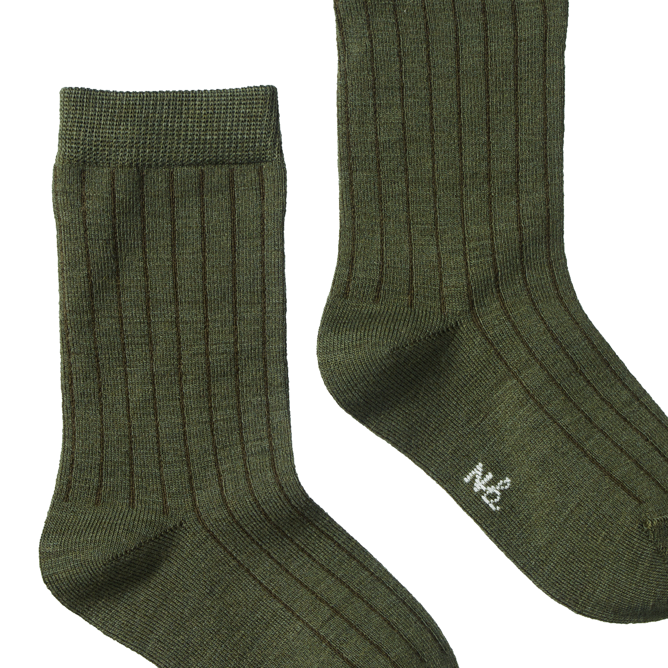 ORGANIC WOOL RIB SOCKS | Thyme-Web-hover