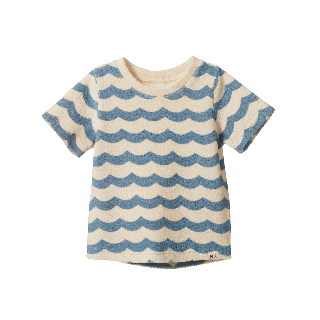RIVER TEE TERRY | Waves Print-Web-front