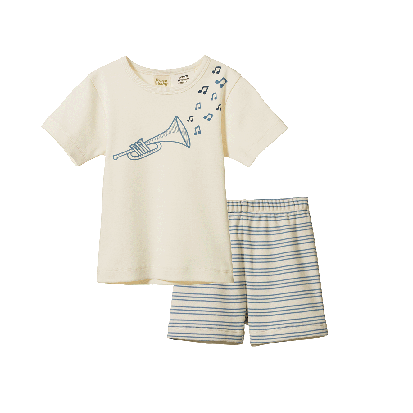 SHORTIE PYJAMA SET | Jazz Rhythm Print-Web-front