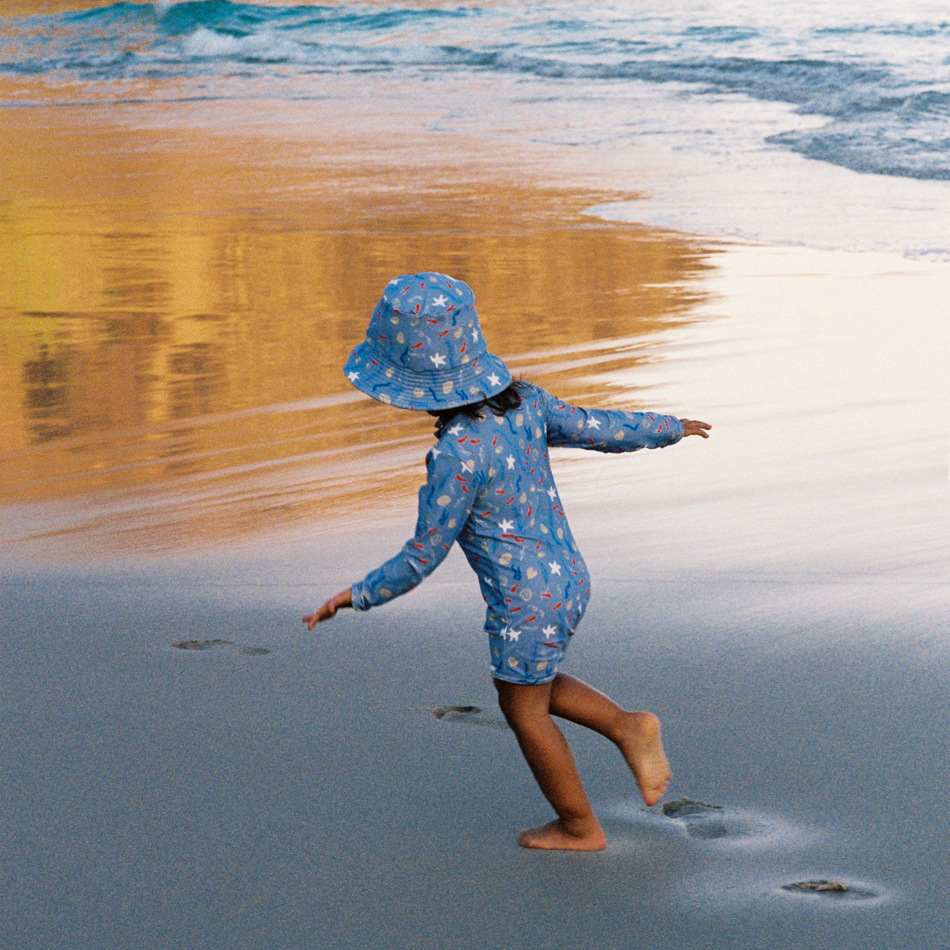 SPLASH SUNHAT | Blue Snorkel Print-Extra Img - 1