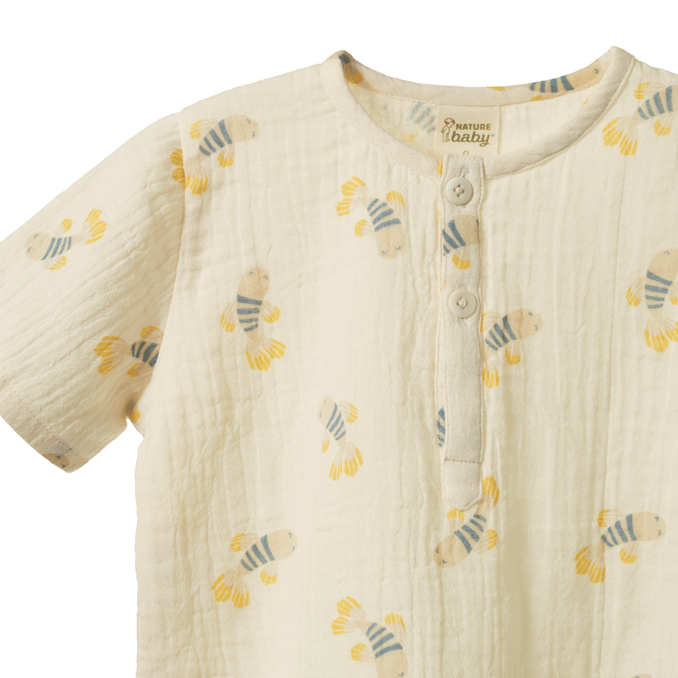 SS CARAVAN SHIRT MUSLIN | Fish Fable Print-Extra Img - 4