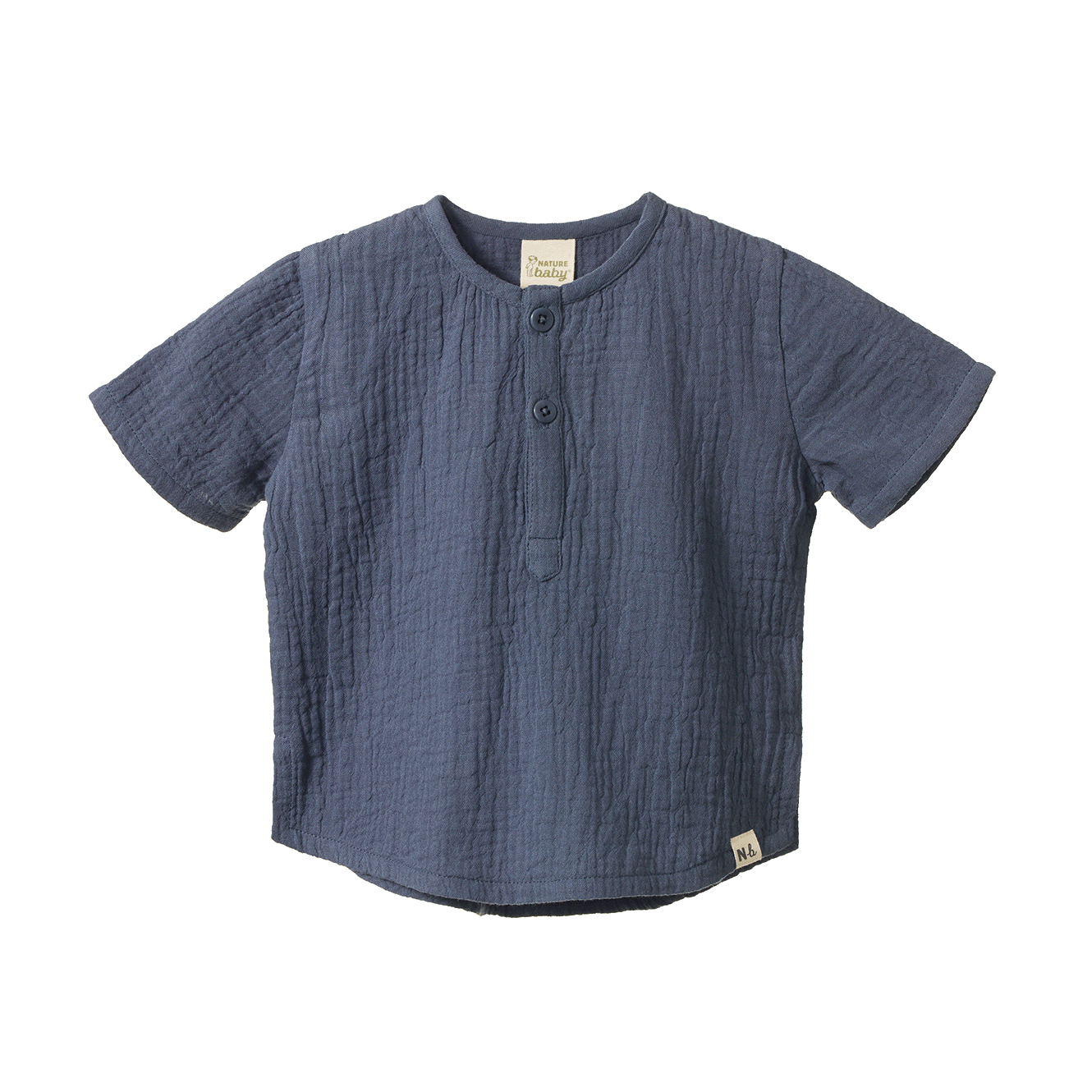 SS CARAVAN SHIRT MUSLIN | Vintage Indigo-Web-front