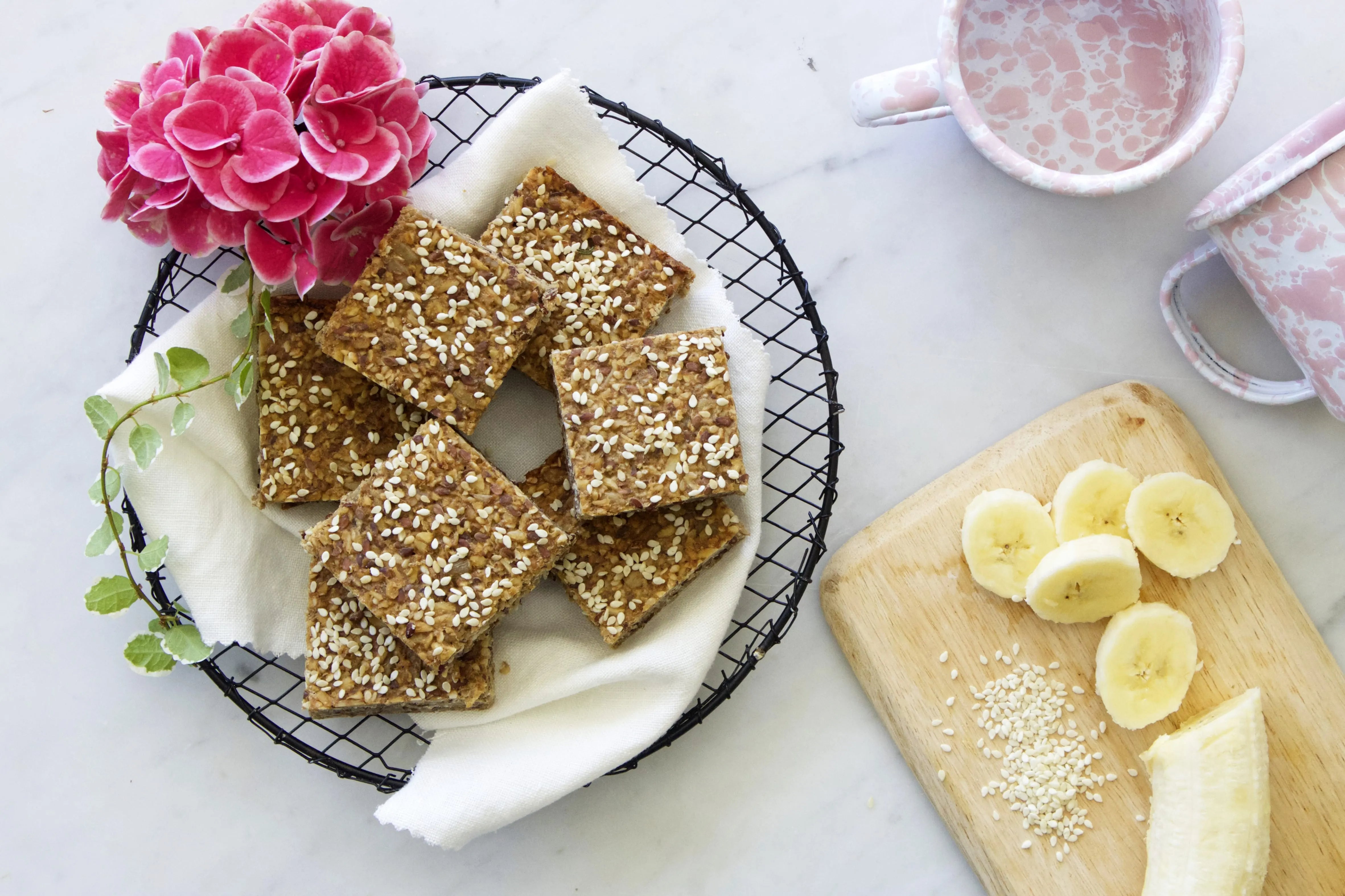 Recipe: Banana And Sesame Oatmeal Slice | Wellbeing