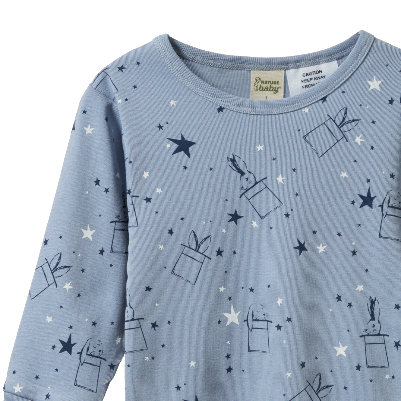2PC LONG SLEEVE PYJAMAS | Illusion Bunny Print-Extra Img - 2