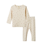 2PC LONG SLEEVE PYJAMA SET POINTELLE | Posey Blossom Print-Web-front