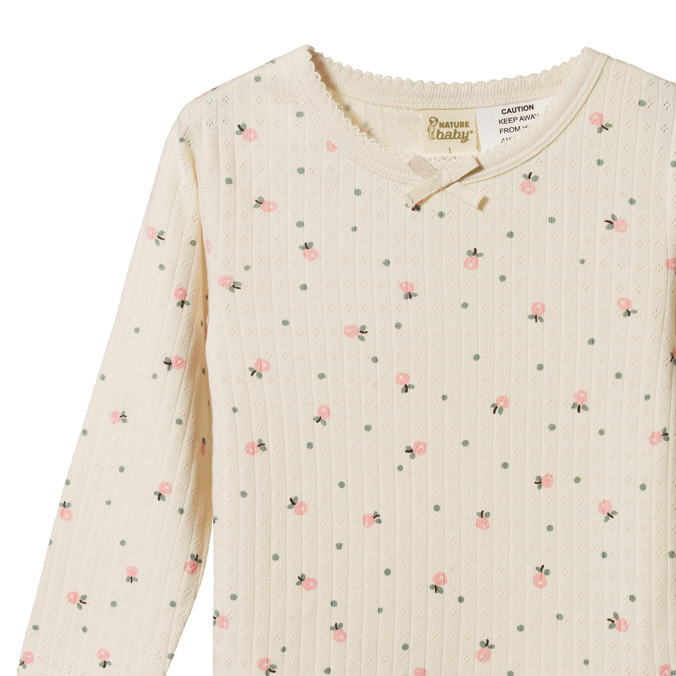 2PC LONG SLEEVE PYJAMA SET POINTELLE | Posey Blossom Print-Web-hover