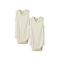 2 PACK DERBY BODYSUIT SINGLET | Natural-Web-front