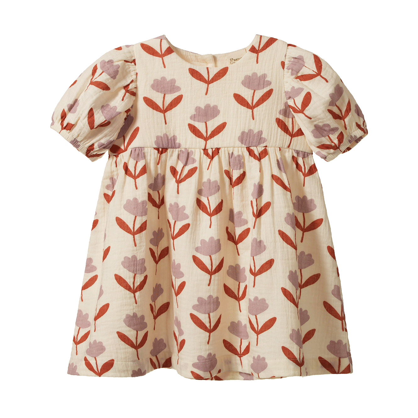 ALBERTINE DRESS MUSLIN | Fleurette Print-Web-front