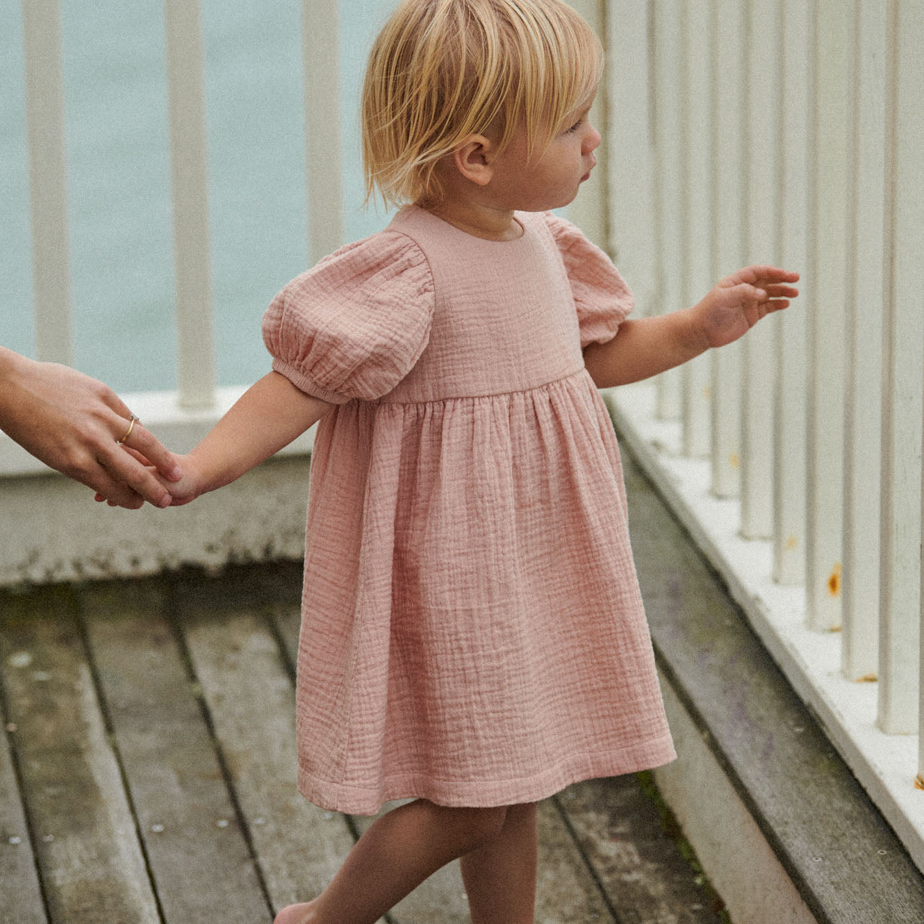 ALBERTINE DRESS MUSLIN | Rose Dust-Extra Img - 1
