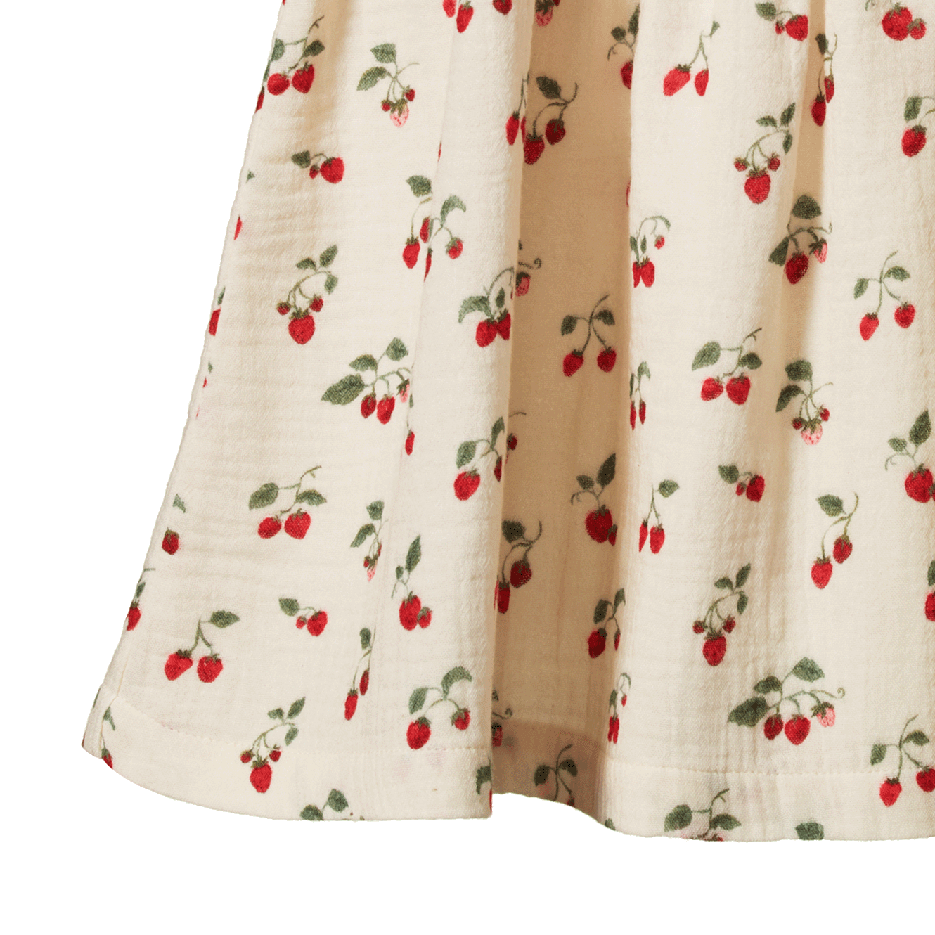 ALBERTINE DRESS MUSLIN | Strawberry Blush Print-Extra Img - 1