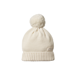 ALPINE POM POM BEANIE | Natural-Web-front