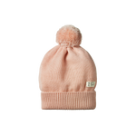 ALPINE POM POM BEANIE | Rose Dust-Web-front