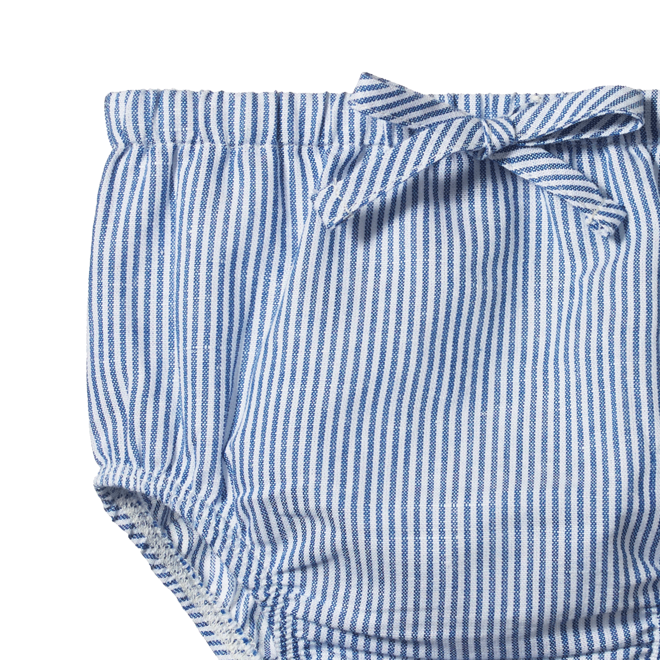 ARIE SHORTS LINEN | Blue Stripe-Extra Img - 1