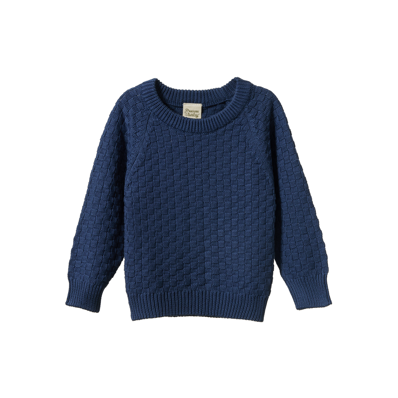 BILLY JUMPER | Vintage Indigo Basket Knit-Web-front