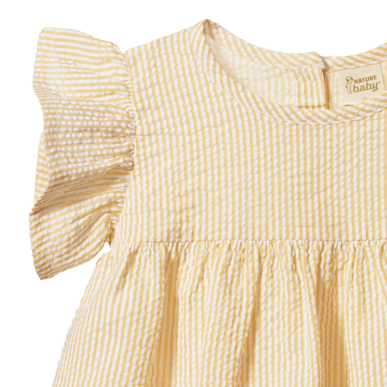 BONNIE DRESS | Golden Stripe-Extra Img - 2