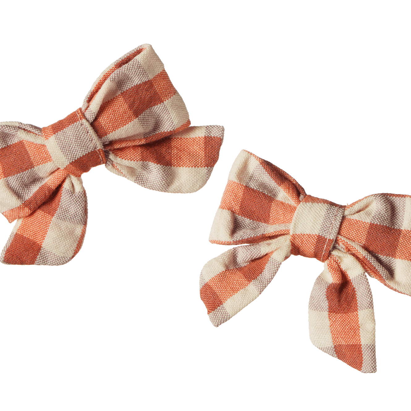 BOW HAIR CLIPS 2 PACK | Dandelion Gingham-Extra Img - 2