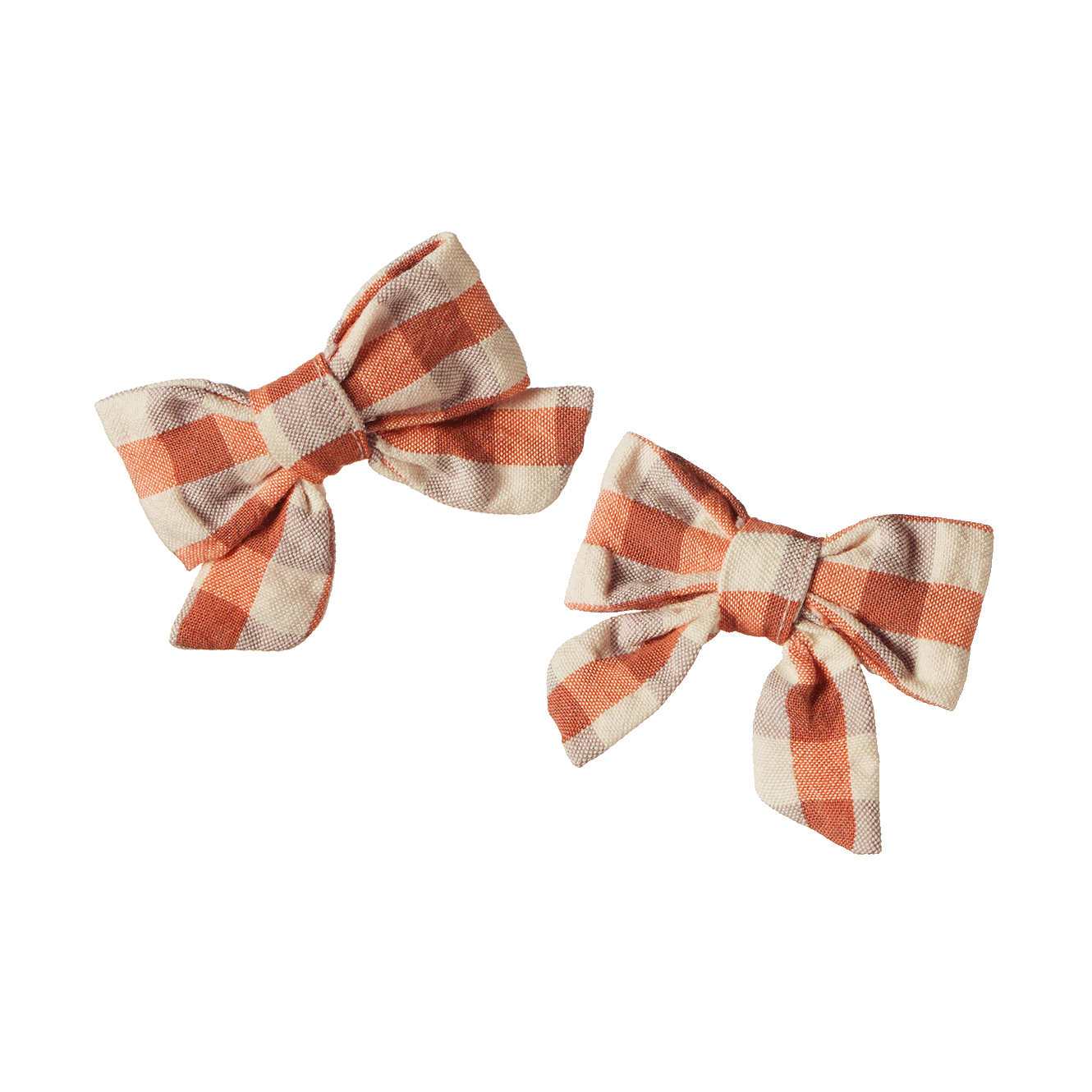 BOW HAIR CLIPS 2 PACK | Dandelion Gingham-Web-front