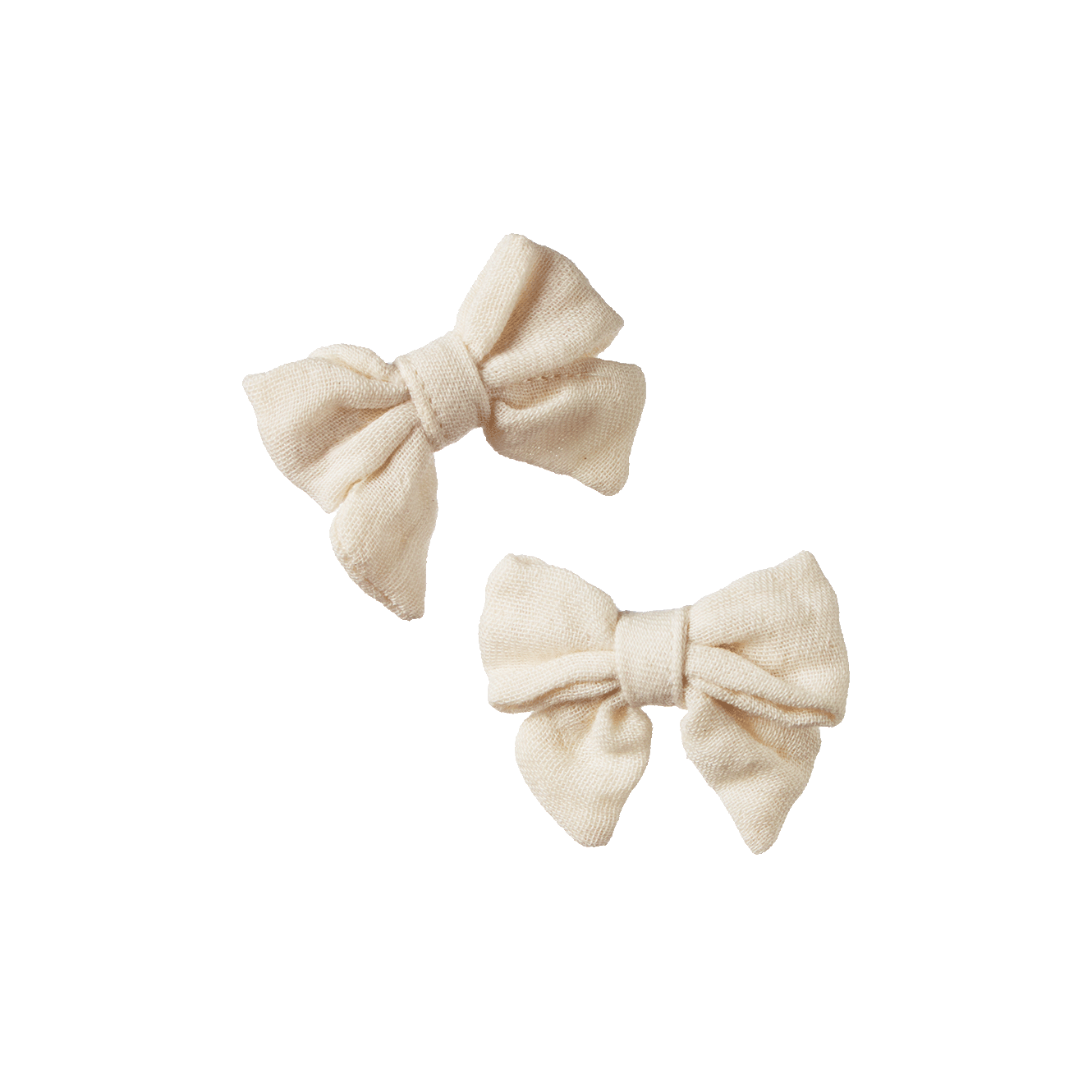 BOW HAIR CLIPS 2 PACK | Natural-Web-front