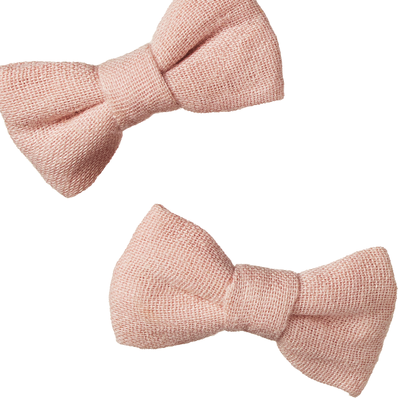 BOW HAIR CLIPS 2 PACK | Rose Dust-Extra Img - 1