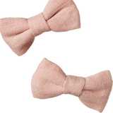 BOW HAIR CLIPS 2 PACK | Rose Dust-Extra Img - 1