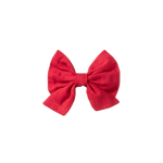 BOW HAIR CLIP | Raspberry Red-Web-front