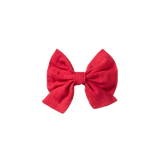 BOW HAIR CLIP | Raspberry Red-Web-front