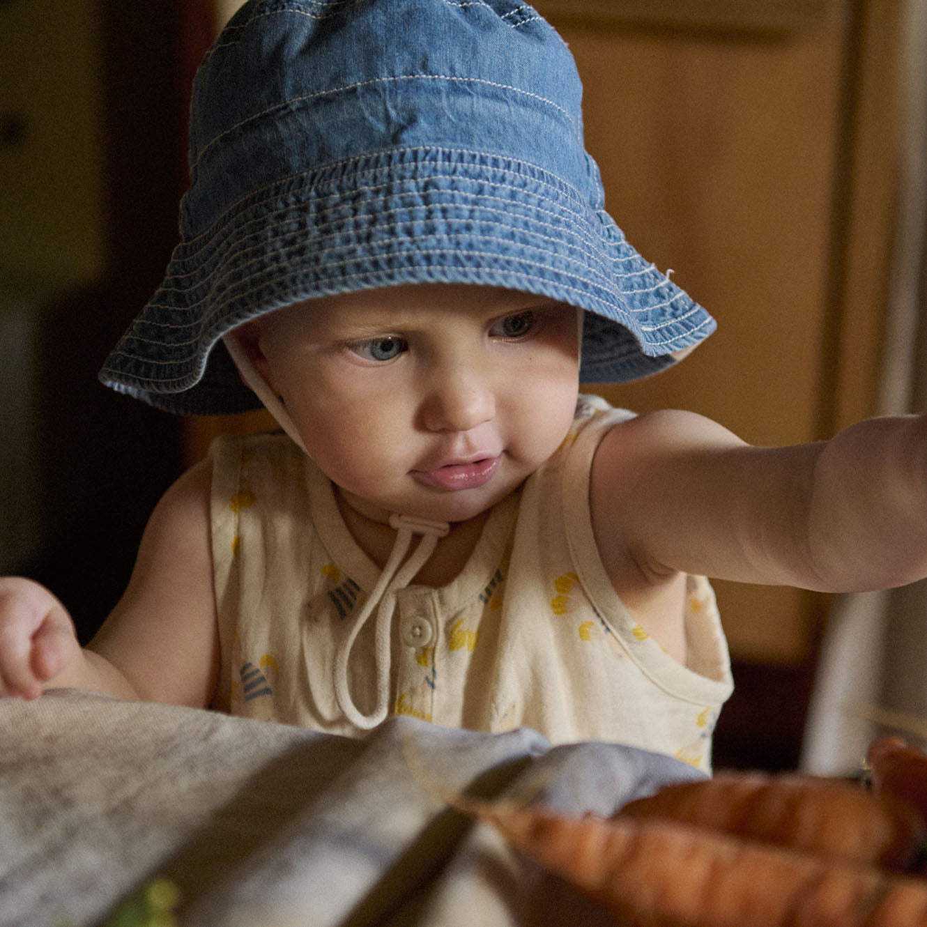 BUCKET SUNHAT CHAMBRAY | Sky-Extra Img - 1