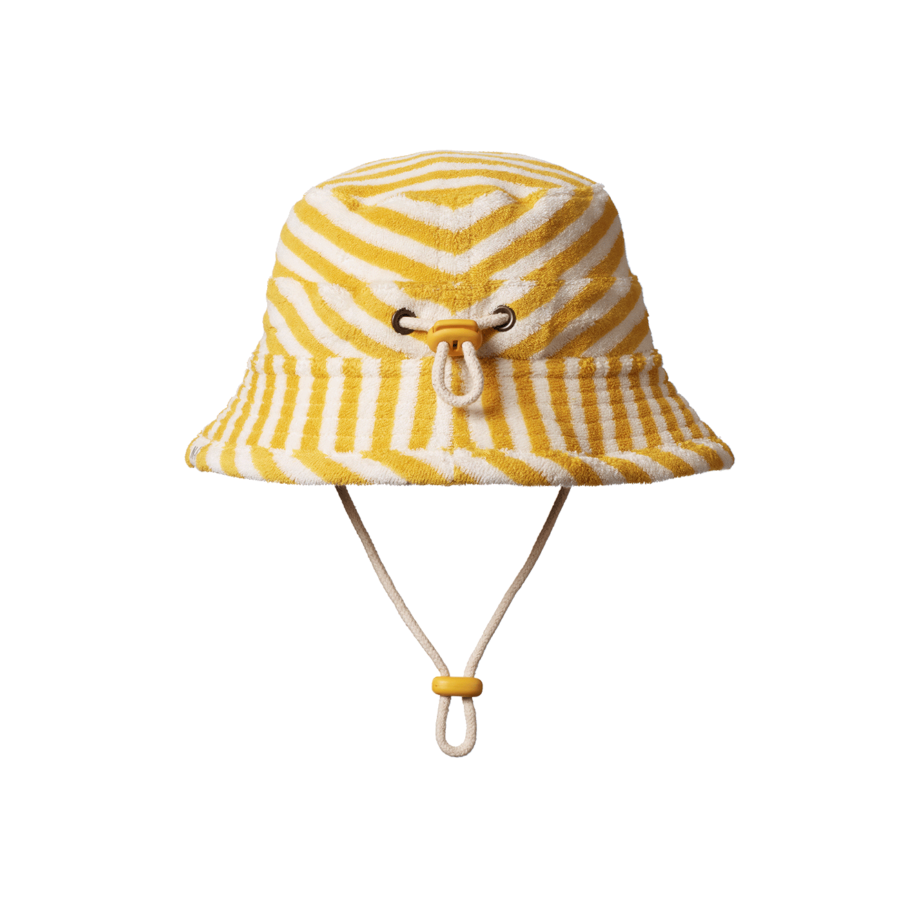 BUCKET SUNHAT TERRY | Golden Sea Stripe-Web-front
