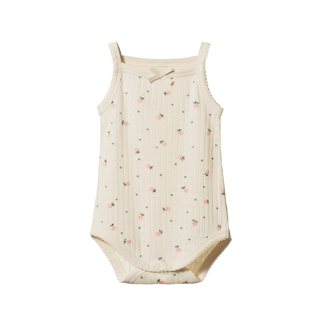 CAMISOLE BODYSUIT POINTELLE | Posey Blossom Print-Web-front
