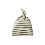 COTTON KNOTTED BEANIE | Nettle Sailor Stripe-Web-front
