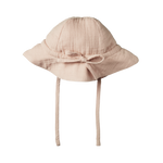 CRINKLE MUSLIN SUNHAT | Rose Dust Crinkle-Web-hover