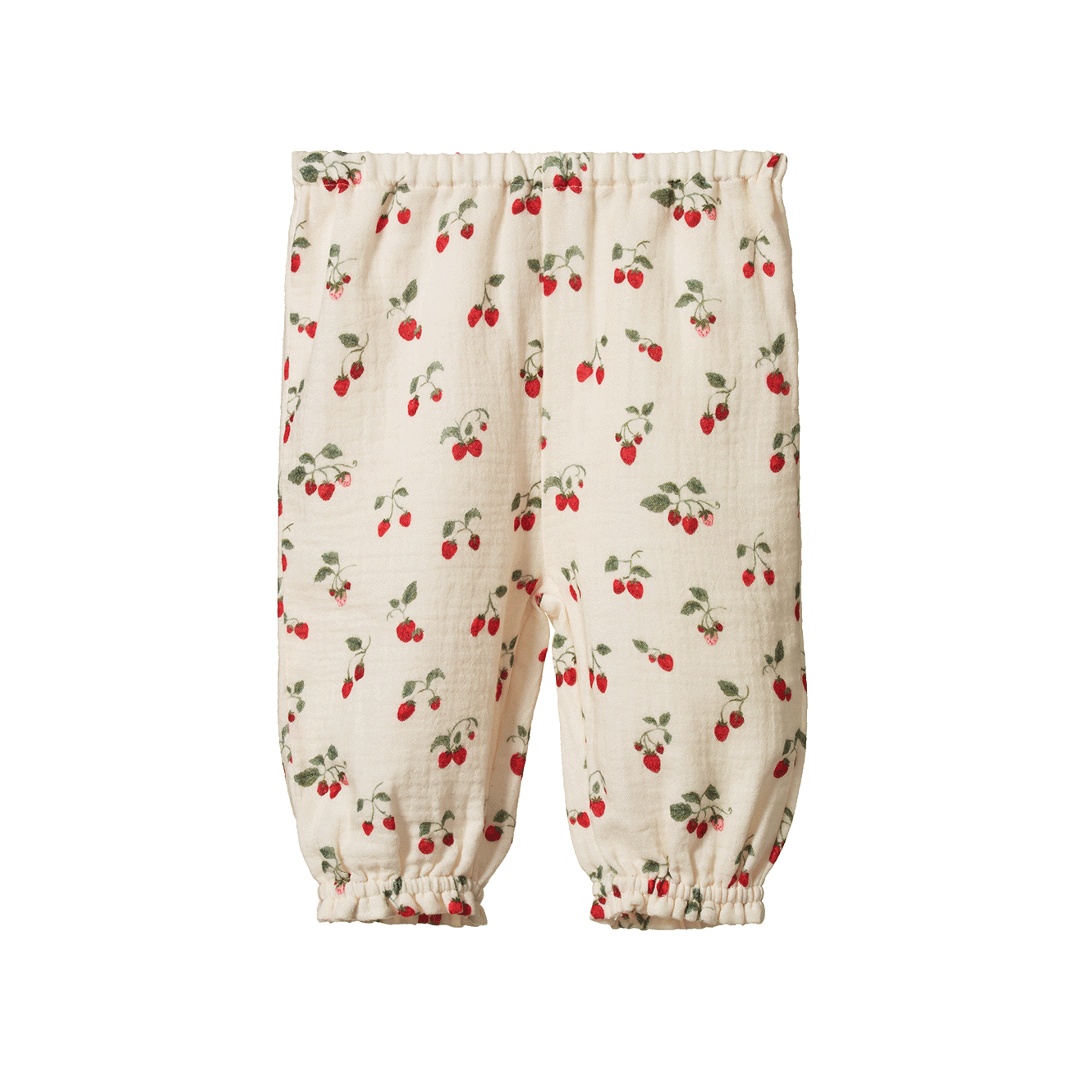 DAPHNE PANTS MUSLIN | Strawberry Blush Print-Web-front