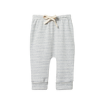 DRAWSTRING PANTS | Grey Marl Stripe-Web-front
