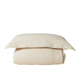 DUVET COVER & PILLOWCASE WAFFLE | Natural-Web-front