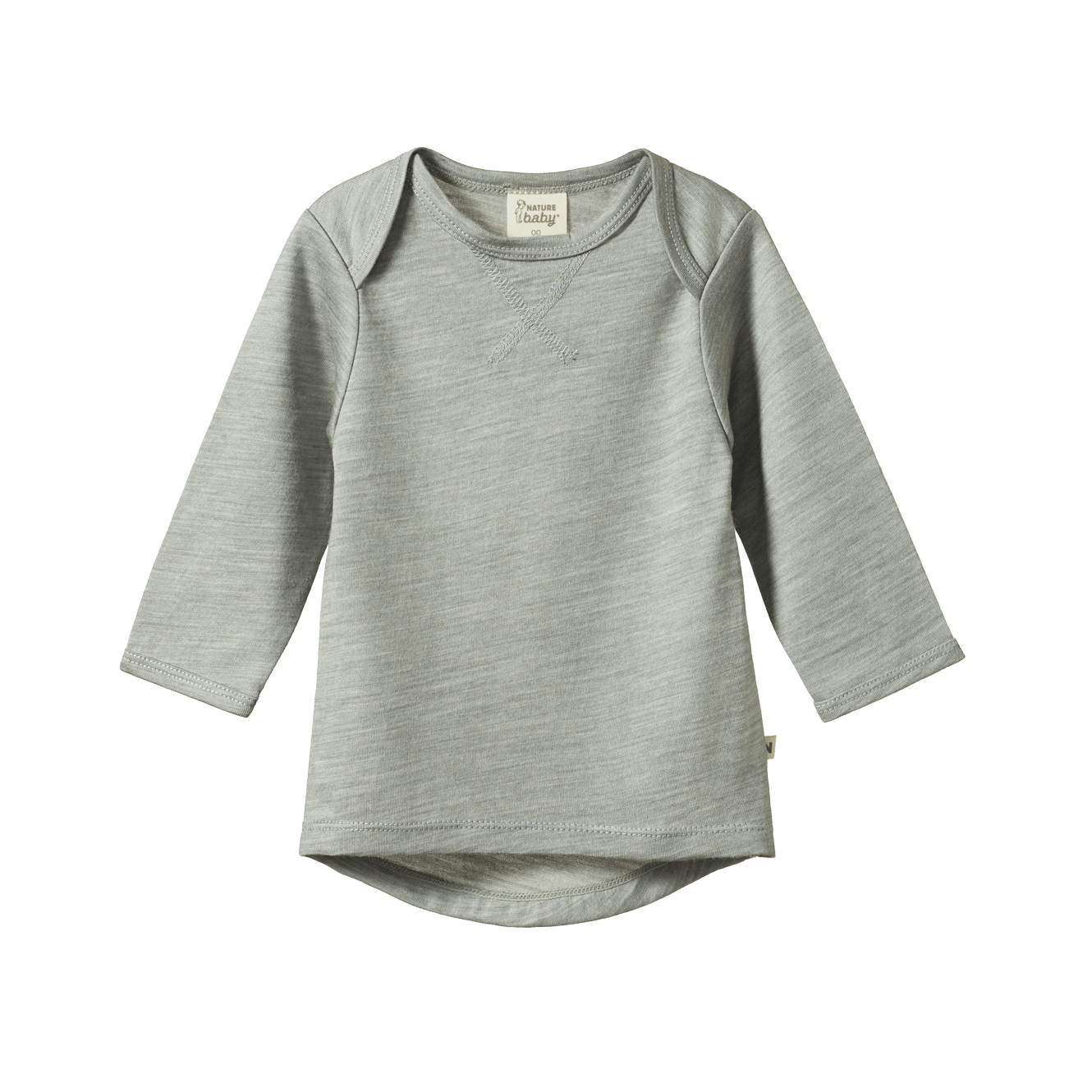 ESSENTIAL TEE | Grey Marl-Web-front