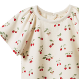 FAYE TEE | Strawberry Blush Print-Extra Img - 2