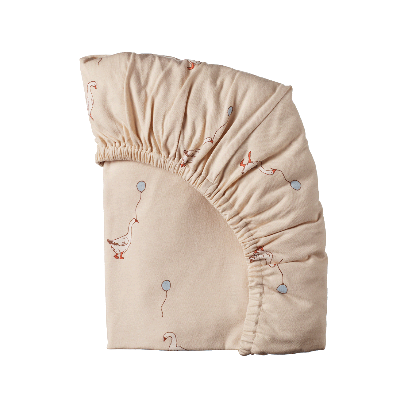 FITTED SHEET JERSEY | Goose Lullaby Print-Web-front