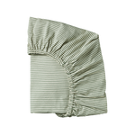 FITTED SHEET JERSEY | Nettle Pinstripe-Web-front