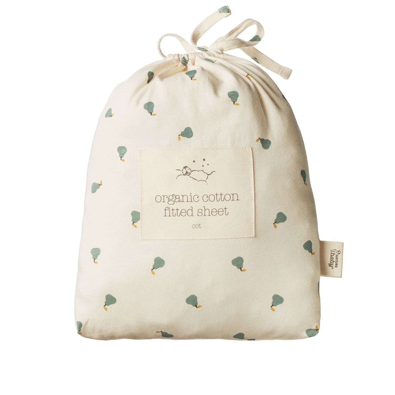 FITTED SHEET JERSEY | Petite Pear Print-Web-hover