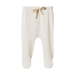 FOOTED ROMPERS POINTELLE | Natural-Web-front